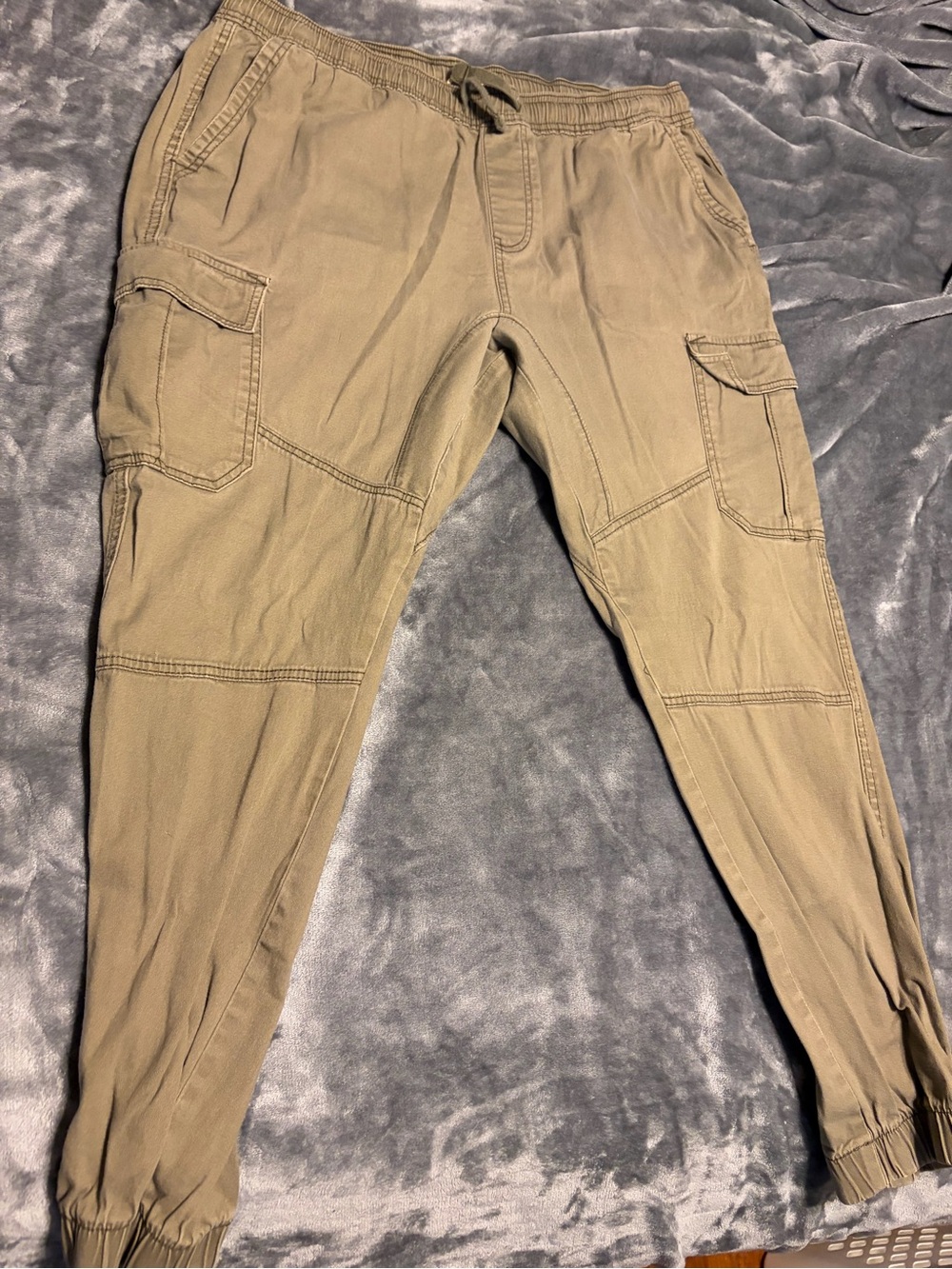 Faded Glory Olive Green Cargo Joggers